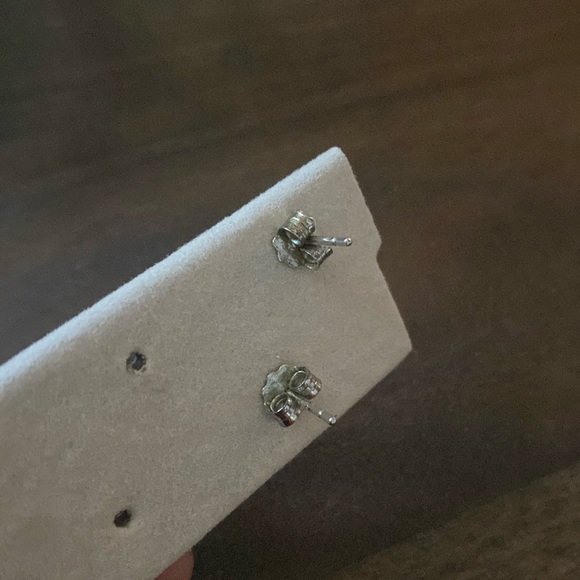 Blue Stud Earrings - Picture 3 of 3